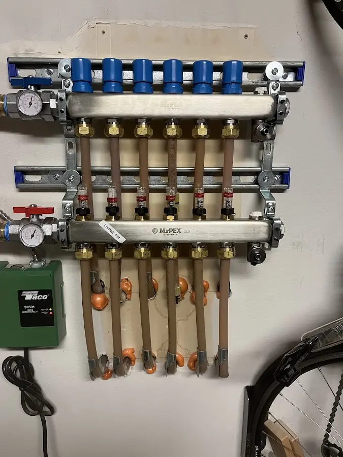 Plumber performing Gas Leak Detection at a residential property in Fairview Shores